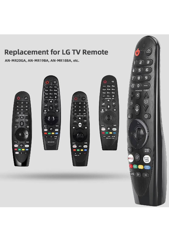 Gennext LG Magic Remote Control Replacement for LG LED OLED LCD 4K UHD Smart TV, with Buttons for Netflix, Prime Video, Black