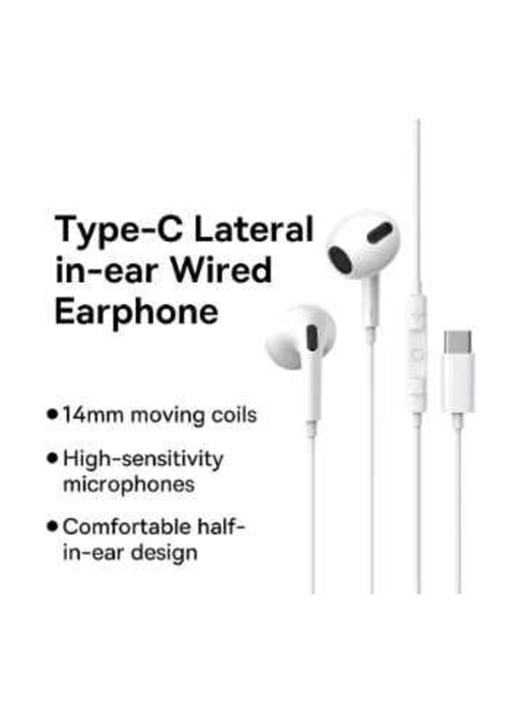 Gennext Wired In-Ear Earphones with Mic, White