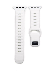 Gennext Soft Horizontal Silicone Band for Apple Watch Series Ultra 2/9/8 Ultra/8/7/6/5/4/3/SE 49mm/44mm/45mm/42mm, White