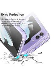 Gennext Samsung Galaxy Z Flip5 Transparent Hard Thin PC Lightweight Protective Mobile Phone Case Cover, Clear