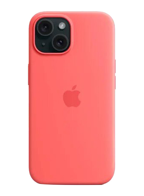 Gennext Apple iPhone 15 Anti-Scratch Microfiber Slim Liquid Silicone Shockproof Protective Mobile Phone Case Cover, Red