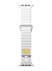 Gennext Replacement Sport Silicone Breathable Design Strap for 42/44/45/49mm, White