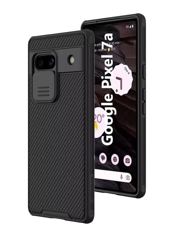 Gennext Google Pixel 7a Camera Protection Hard PC Ultra Thin Anti-Scratch Mobile Phone Case Cover, Black