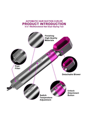 Gennext 5-in-1 Detachable Multifunctional Dryer Styling Tool for All Hairstyle, Multicolour