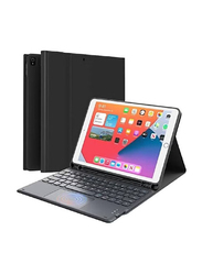 Gennext Magnetically Detachable Wireless Keyboard English Case Cover with Touchpad for Apple iPad 10.2 9th Generation 2021/8th Gen 2020/7th Gen 2019, Black