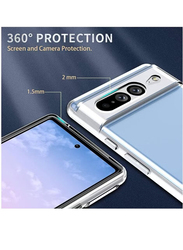 Google Pixel 7 Pro Soft Silicone Shockproof Protective Mobile Phone Case Cover, Clear