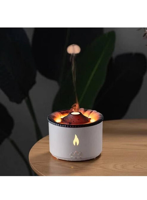 

Generic Flame Aroma Diffuser Night Light Humidifier, White