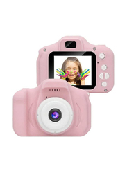 Gennext Shockproof Kids Cameras Camcorder with Soft Silicone Shell for Ages 4-8 Year, Pink