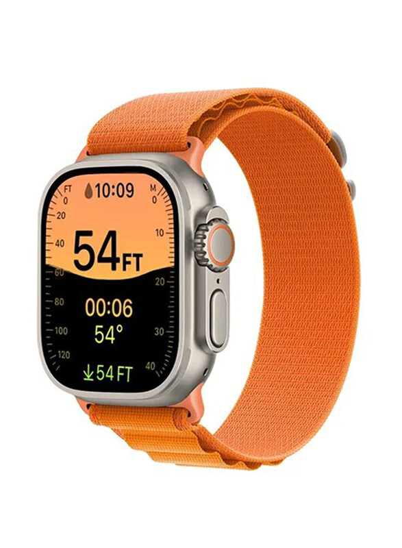 

Generic Rabos Alpine Loop Replacement Band Strap for Apple Watch Ultra & All Series 49/45/44/42mm, Orange