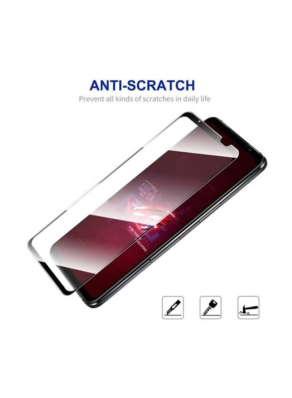Gennext Asus ROG Phone 7 Full Glue Tempered Glass Screen Protector, Clear