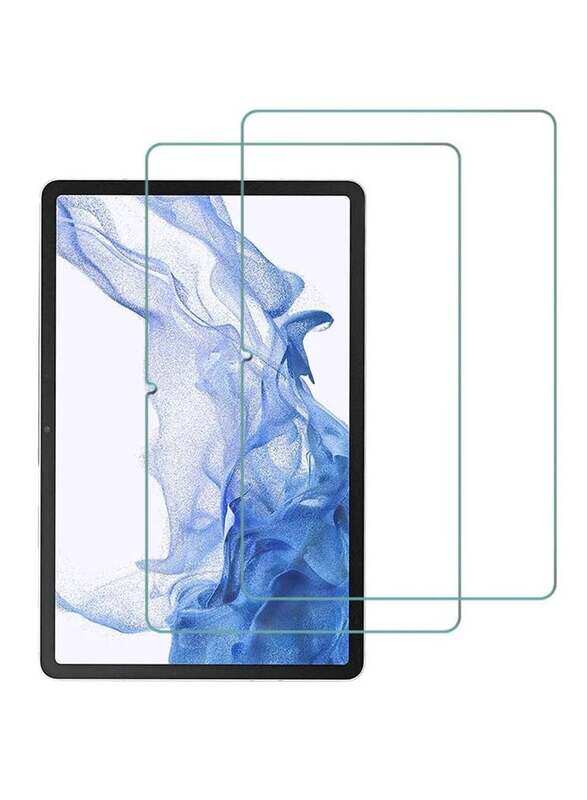 

Gennext Samsung Galaxy Tab S8 Plus Premium 9H Hardness Round Edge Tempered Glass Screen Protector, 2 Pieces, Clear