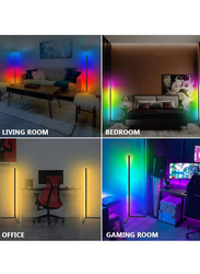 Gennext RGB Colour Changing Corner Floor Lamp with Bluetooth Remote Smart App Control, Multicolour