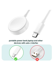 Gennext Fast Charger Wireless Charging Cable Compatible with Apple iWatch Series, White