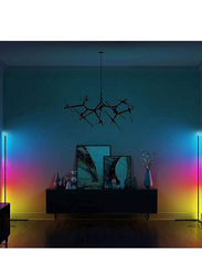 Gennext Ambient Background LED Corner Smart RGB Floor Lamp for Living Room & Bedroom, Multicolour