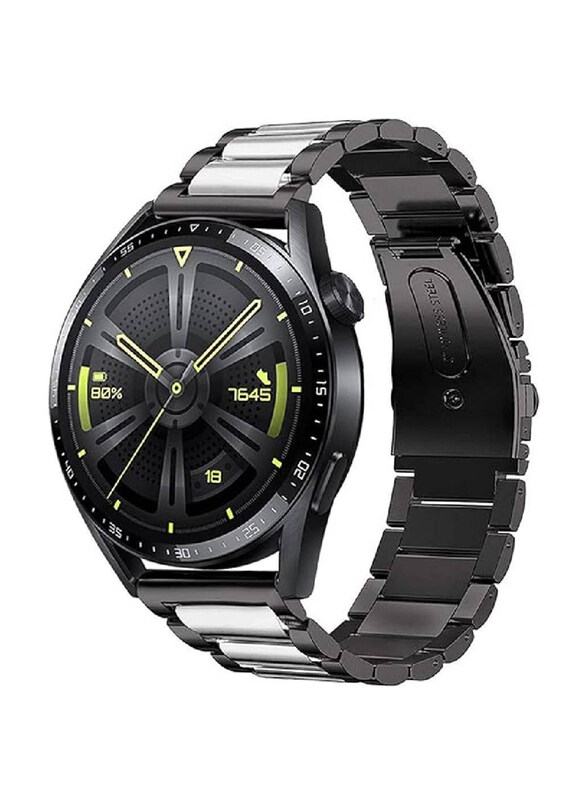 

Gennext Replacement Stainless Steel Band for Huawei GT4 46mm/Watch 4 Pro/Watch 4/Watch Ultimate/Huawei GT3 46mm/Watch 3/Watch 3 Pro/GT3 Pro, Black
