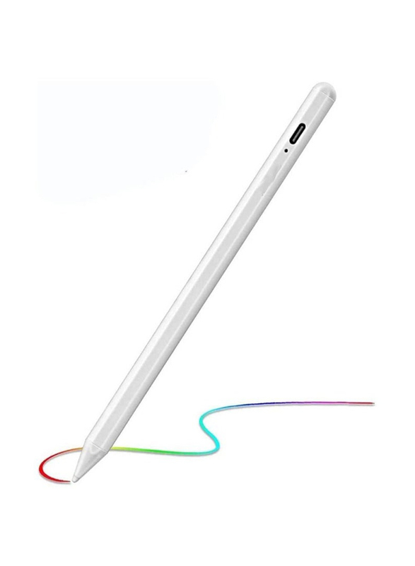 Active Stylus Pen with Palm Rejection for Apple iPad, White