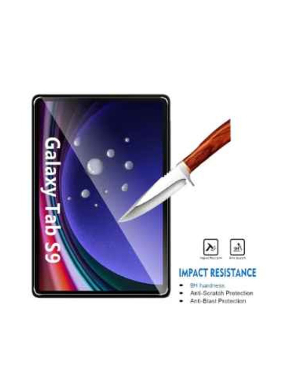 Samsung Galaxy Tab S9 9H Edge Tempered Glass Screen Protector, Clear