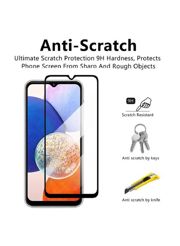 Gennext Samsung Galaxy F34 5G 9H Hardness, Anti Scratch Ultra HD Tempered Glass Screen Protector, Clear