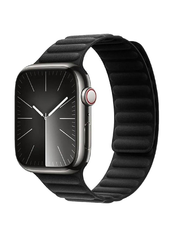 

Gennext Nylon Link Magnetic Band for Apple Watch Series Ultra 2/9/8 Ultra/8/7/6/5/4/3/SE 45mm/44mm/42mm, Black