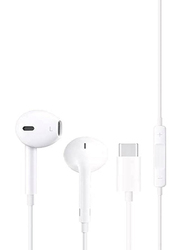 USB Type-C Wired In-Ear Earphone, White