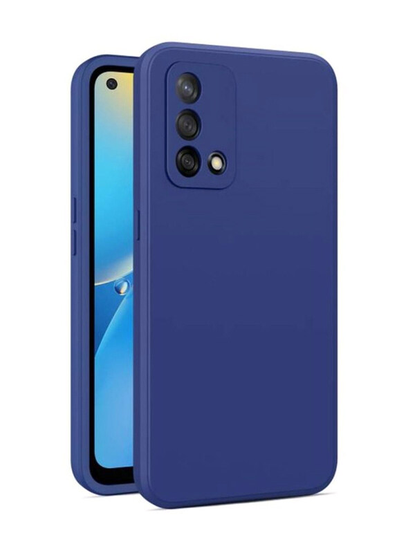 

Generic OPPO A74 4G Protective Shockproof Soft Slim Silicone Mobile Phone Case Cover, Blue