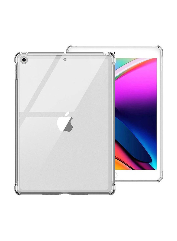 Gennext Apple iPad 10.2-inch 9th/8th/7th Gen 2021/2020/2019 Transparent Shockproof TPU Protective Case Cover, Clear