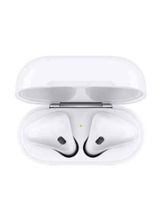 Wireless Bluetooth In-Ear Headphones with Charging Case, White