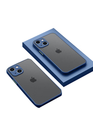 Apple iPhone 13 Slim Thin Matte Finish Military Grade Protective Mobile Phone Case Cover, Blue