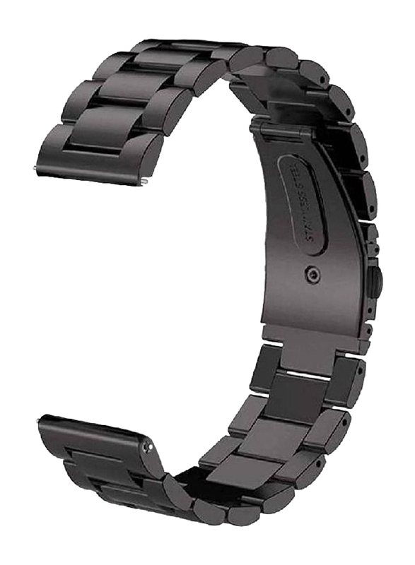 Gennext Metal Strap Band for Galaxy Watch 46mm Strap/Gear S3 Classic Band 22mm, Black