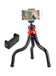 Gennext 360° Mini Flexible Tripod Octopus Spider Stand Holder for Action Camera/DSLR/Smartphones, Black