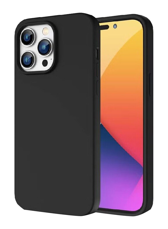 

Generic Apple iPhone 14 Pro Max Soft Silicone Anti-Scratch Gel Rubber Shockproof Protective Mobile Phone Case Cover, Black