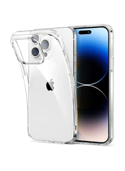 Apple iPhone 14 Pro Max Full Coverage Front & Back Protection Tempered Glass Mobile Phone Screen Protector with Lens Protector & Case Cover, 3 Pieces, Clear/Silver