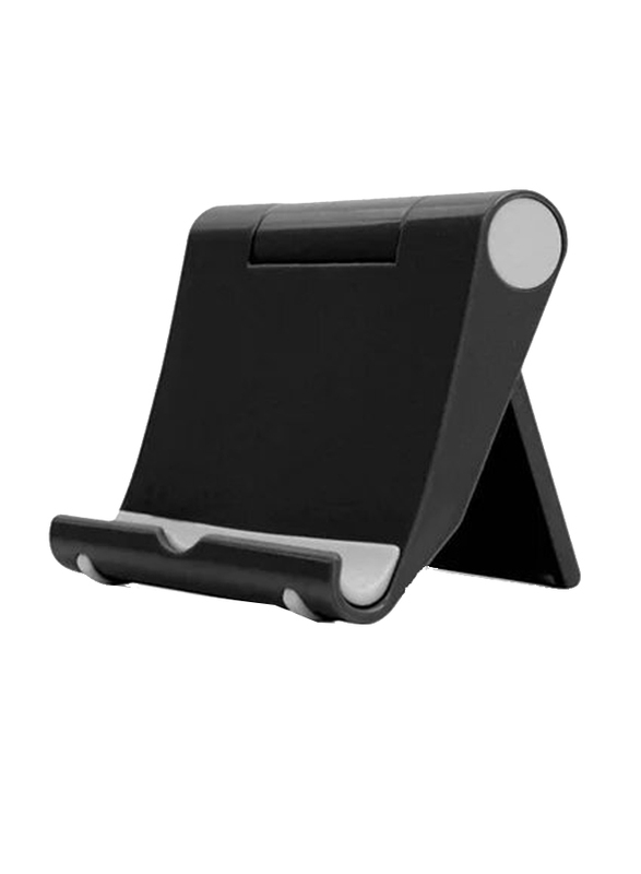 Gennext Adjustable Foldable Lazy Portable Tablet & Smartphone Desk Stand, Black