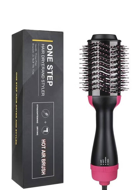 Gennext One Step Hair Dryer & Styler, Black/Pink