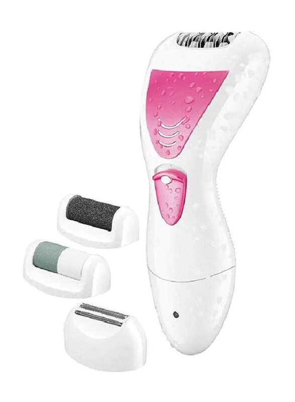 

Gennext 4-in-1 Rechargeable Lady Shaver & Epilator Set, GM-7006, White/Pink
