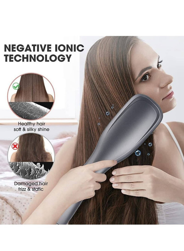 One Step Professional Hot Air Brush Blow Dryer Comb, Hair Brush Straightener, Hair Dryer Brush, Black