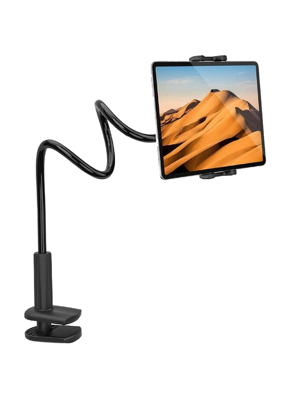 Gennext Universal 27.5" Gooseneck Lazy Bracket with 360 Degree Rotating & Flexible Arm for 4-10.6" Devices, Black