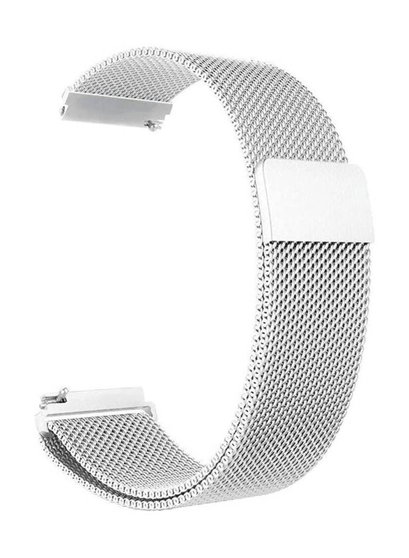 Gennext Loop Stainless Steel Smartwatch Strap Band for Samsung Galaxy Watch 46mm, Silver