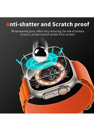 Anti Scratch Bubble Free HD Tempered Glass Screen Protector for Apple Watch Ultra 49mm, Clear