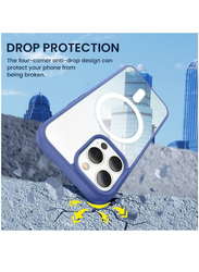 Apple iPhone 14 Pro Max Hybrid Shockproof Drop Magnetic Magsafe Hard Back Mobile Phone Case Cover, Blue