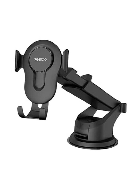 

Yesido C44 360 Degree Rotation Automatic Clip Phone Car Holder for Smartphones, Black