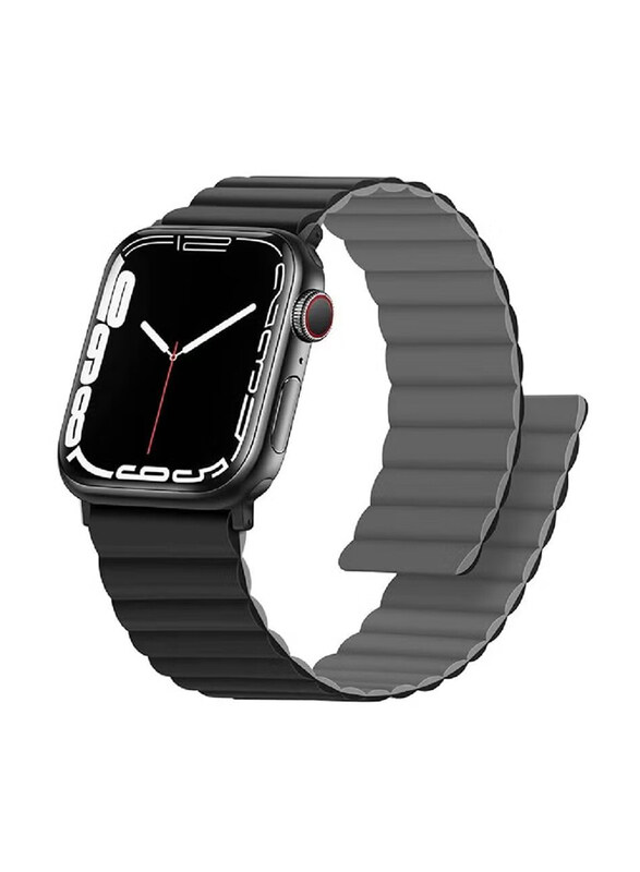 

Gennext Magnetic Double Side Reversible Replacement Strap for Apple Watch Ultra Series 8/7/6/5/4/SE, Grey