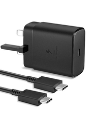 Gennext 45W UK Wall Charger with USB Type-C Cable for Samsung, Black