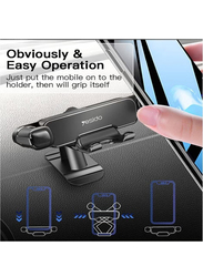 Yesido C90 Vertical & Horizontal Gravity Mount Car Cell Phone Holder for Apple iPhone 11/11Pro/11Pro Max/Xs/X/XR/6S/7 Plus/8/All Samsung Mobiles/All Xiaomi Mobiles, Black