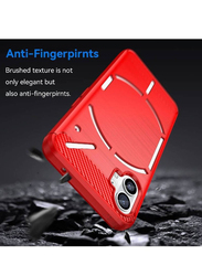 Nothing Phone 1 Ultra Slim Shock Absorption Soft TPU Protective Mobile Phone Back Case Cover, Red