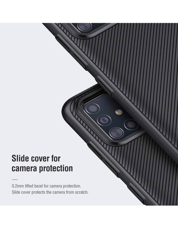 Nillkin Samsung Galaxy A51 CamShield TPU Ultra Thin Mobile Phone Back Case Cover with Camera Protector, Black