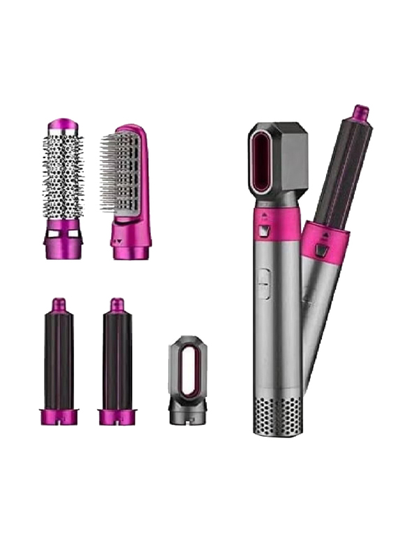 5 in 1 Hot Air Hair Styler Dryer, Grey/Pink