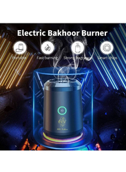 Bukhoor Rechargeable Mini Electric Burner Oud Incense Bukhoor, BK-18, Black