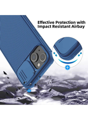 Nillkin Apple iPhone 14 CamShield Silky Pro Silicone Protection Mobile Phone Back Case Cover, Blue