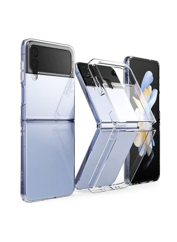 Samsung Galaxy Z Flip4 Slim Non-Yellowing Hard Thin Premium PC Lightweight Mobile Phone Case Cover, Transparent